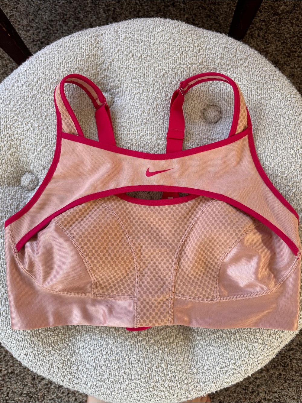 Nike DRI-FIT ADV, Size Medium, Tan and Pink